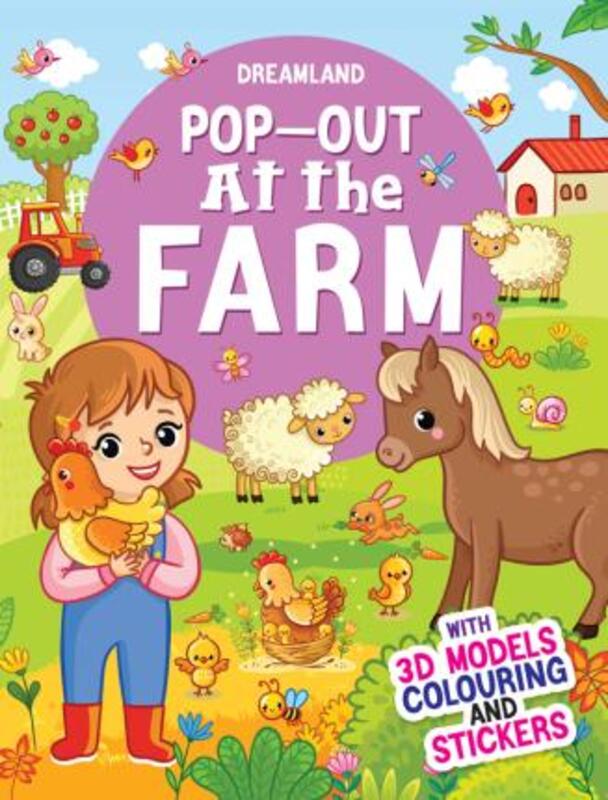 

Pop-Out At The Farm with 3D Models Colouring Stickers, Paperback Book, By: Dreamland Publications