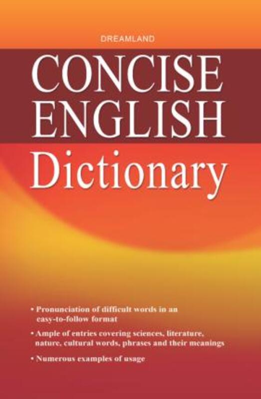 

Concise English Dictionary Book, Hardcover Book, By: Dreamland Publications