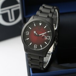 Sergio Tacchini Analog Watch for Men with Stainless Steel Band, ST.1.10113-5, Grey-Black