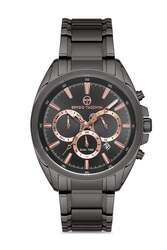 Sergio Tacchini Analog Watch for Men with Stainless Steel Band, ST.1.10095-5, Black-Black