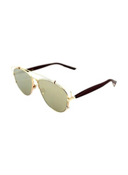 Christian Dior Aviator Full Rim Gold Sunglasses for Women, Gold Lens, D2XQV 57-14 145