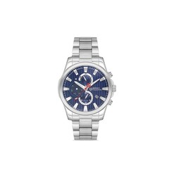 Sergio Tacchini Analog Watch for Men with Stainless Steel Band, ST.1.10119-2, Silver-Blue