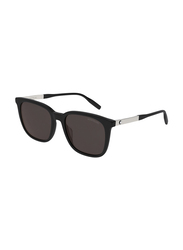 Mont Blanc Wayfarer Full Rim Black Sunglasses for Men, Grey Lens, MB0017S-00153
