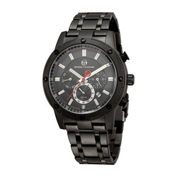 Sergio Tacchini Analog Watch for Men with Stainless Steel Band, ST.1.10076-3, Black-Black