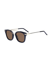 Fendi Square Full Rim Blue Sunglasses for Women, Brown Lens, FF 0224/S PJP70 48-22 145