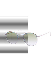 Tom Ford Round Full Rim Gold Sunglasses Unisex, Green Lens, ryan-02 TF649 28P