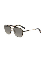 Chopard Square Full Rim Gold Sunglasses for Men, Grey Lens, SCHD58 302P