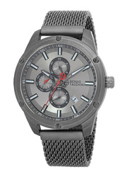 Sergio Tacchini Analog Watch for Men with Mesh Band, ST.1.10039-2, Grey