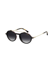 Carrera Round Full Rim Black Sunglasses Unisex, Smoke Gradient Lens, 195/S WR790