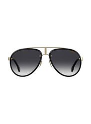 Carrera Aviator Full Rim Black Sunglasses Unisex, Smoke Gradient Lens, GLORY RHL90 58-17
