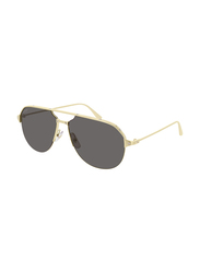 Cartier Aviator Full Rim Gold Sunglasses for Men, Grey Lens, CT0229S-00160