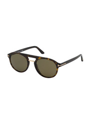 Tom Ford Pilot Full Rim Havana Brown Sunglasses for Men, Brown Lens, Ivan-02 TF675 52H Polarized