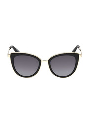 Guess Cat Eye Full Rim Black Sunglasses for Women, Black Gradient Lens, GU7491 01B 52