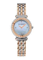 Saint Honore Analog Watch for Women with Stainless Steel Band, Water Resistant, H SH GA721164 6BYD, Rose Gold-Light Blue