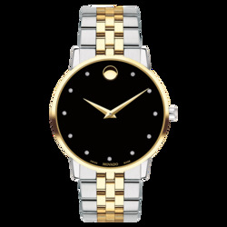 Movado Analog Watch for Men with Stainless Steel Band, 7613272266700, Multicolour-Black