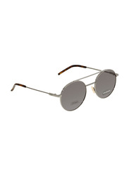 Fendi Round Full Rim Silver Sunglasses Unisex, Grey Lens, FF 0221/S KJ1M9 52-20 145