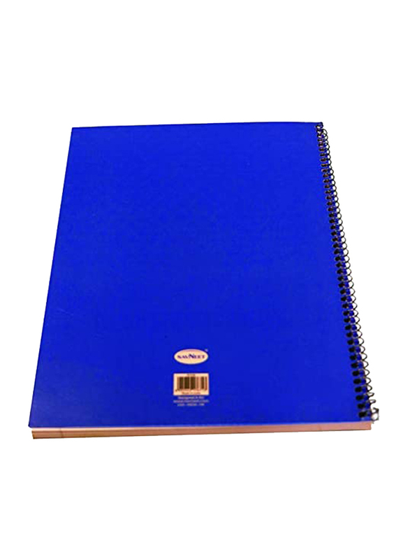 Navneet Spiral Soft Cover Notebook, 80 Sheets, A4 Size, White/Blue