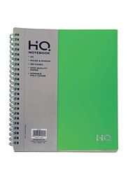 Navneet HQ Poly Wiro Notebook, 80 Sheets, A5 Size, Green