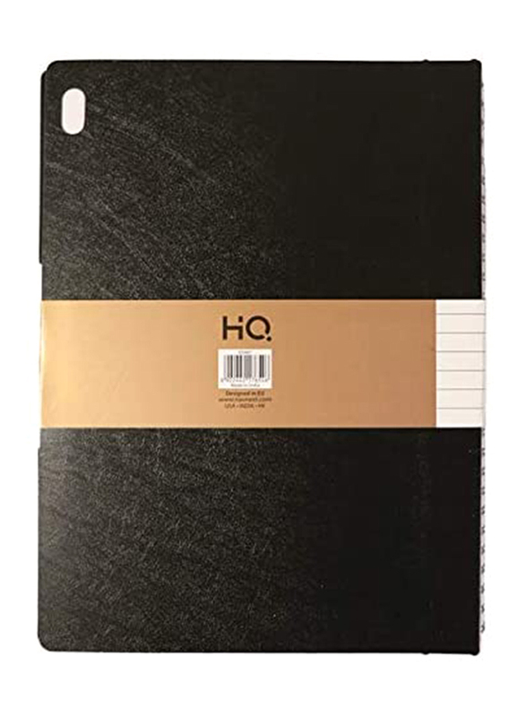 Navneet HQ Wiro Poly 1 Subject Executive Notebook, 80 Sheets, B5 Size, Black