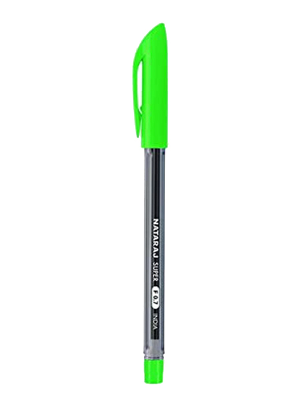 Nataraj 50-Piece Super Fine Ballpoint Pen Set, 0.7mm, Green