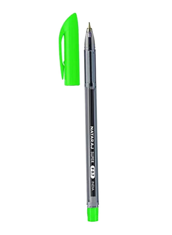 Nataraj 50-Piece Super Fine Ballpoint Pen Set, 0.7mm, Green