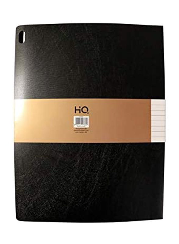 Navneet HQ Wiro Executive Poly 5 Subject Notebook, 150 Sheets, A4 Size, Black