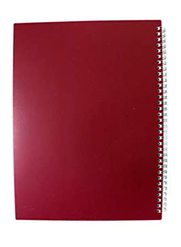 Navneet HQ Poly 1 Subject Notebook, 80 Sheets, A4 Size, Red