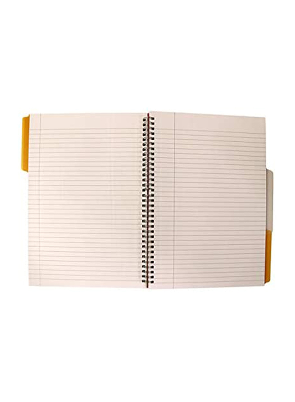 Navneet HQ Poly 3 Subject Notebook, 100 Sheets, A4 Size, Orange