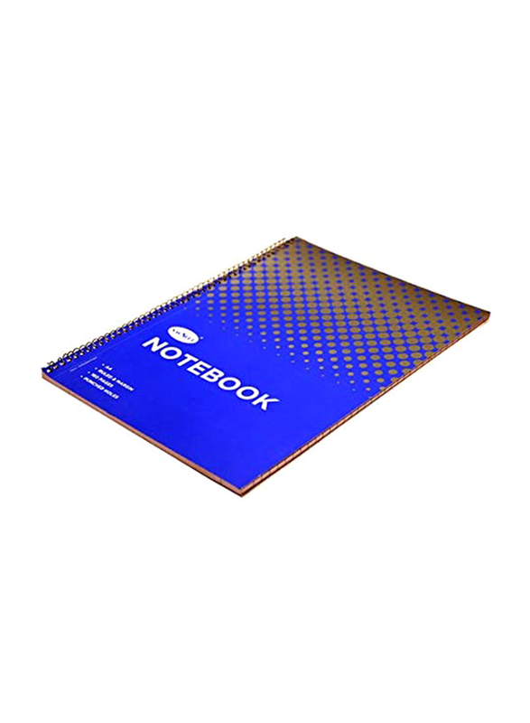 Navneet Spiral Soft Cover Notebook, 80 Sheets, A4 Size, White/Blue