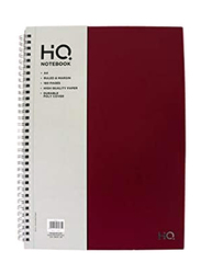 Navneet HQ Poly 1 Subject Notebook, 80 Sheets, A4 Size, Red