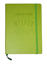 Navneet HQ Journal Casebound PU Notebook, 96 Sheets, A5 Size, Green