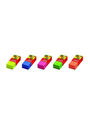 Nataraj 18-Piece Neon Big Eraser, Multicolour