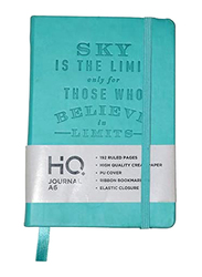 Navneet HQ Journal Casebound PU Notebook, 96 Sheets, A6 Size, Blue