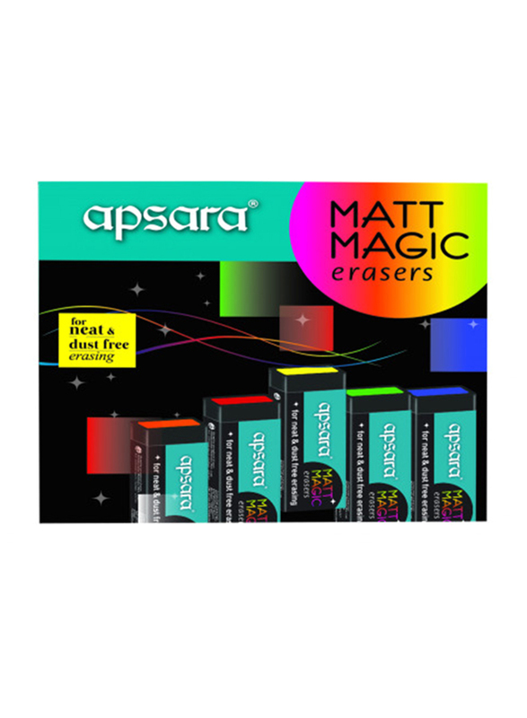 Apsara 20-Piece Matt Magic Eraser, Multicolour