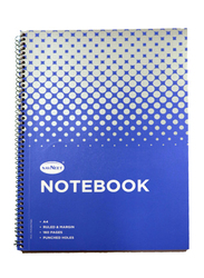 Navneet Spiral Soft Cover Notebook, 80 Sheets, A4 Size, White/Blue