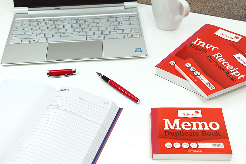 Silvine Triplicate Memo Book, 10.2 x 12.7cm, 100 Sheets, White