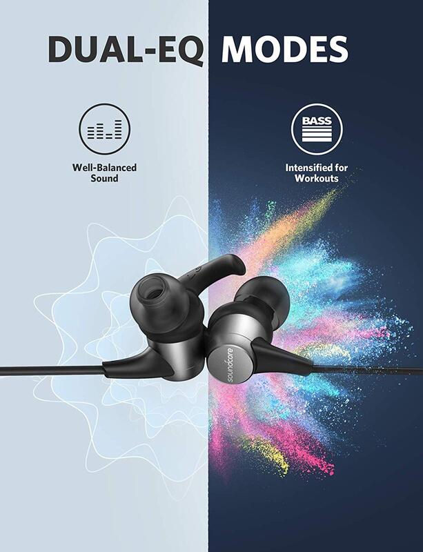 Anker Soundcore Spirit Pro Wireless In-Ear Headphones, Black/Grey