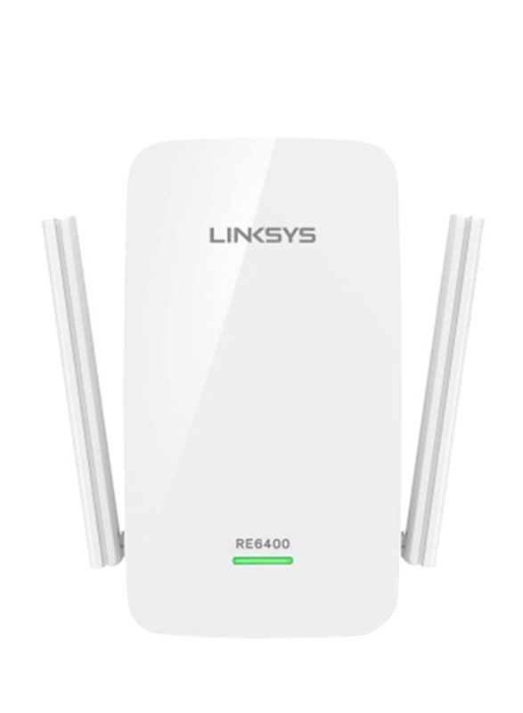 Linksys Boost EX RE6400 Wi-Fi Range Extender AC1200, White