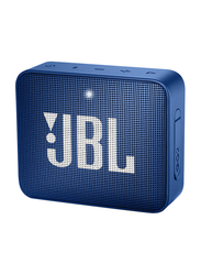 JBL Go 2 Water Resistant Portable Bluetooth Speaker, Deep Sea Blue