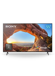 Sony 55-Inch Bravia X85J, 4K Ultra HD Smart Google LED TV with High Dynamic Range HDR, 2021 Model, KD55X85J-R, Black