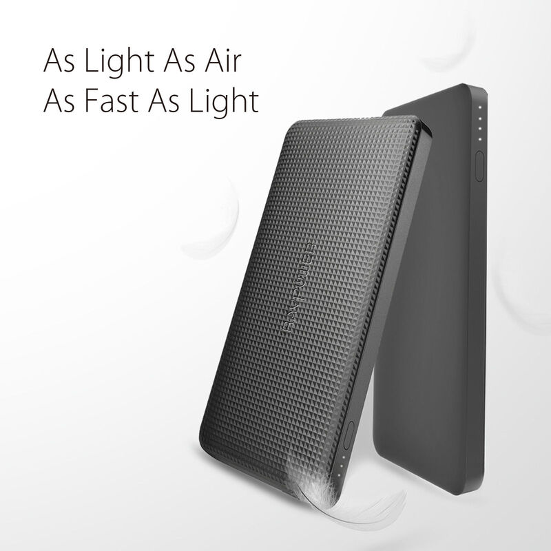 Rav Power 5000mAh RP-PB093-BK Fast Charging Power Bank, Black
