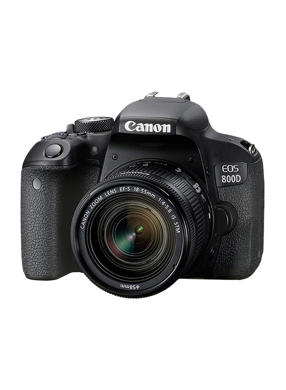 Canon EOS 800D DSLR Camera with 18-55 IS STM Lens, 24.2MP, Full HD, Black