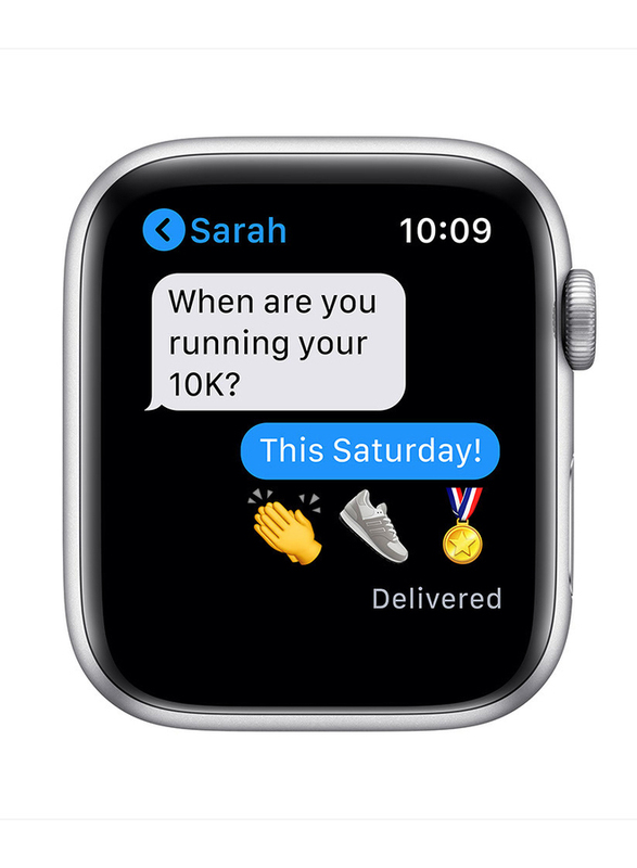 Apple Watch Series 6 - 40mm Smartwatch, GPS, Silver Aluminum Case with White Sport Band