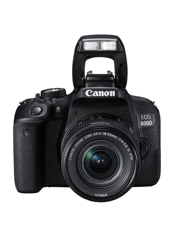Canon EOS 800D DSLR Camera with 18-55 IS STM Lens, 24.2MP, Full HD, Black