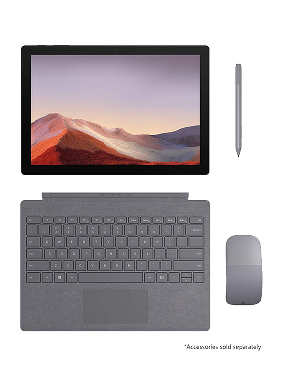 Microsoft Surface Pro 7 2 in 1 Laptop, 12.3" PixelSense Display, Intel Core i5-1035G4 10th Gen, 256GB SSD, 8GB RAM, Intel Iris Plus Graphics, EN KB, w/ Black Cover, Win10 Home, Black