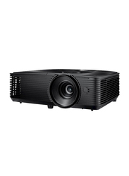 Optoma S334e HD LCD Wireless Portable Projector, 3800 Lumens, Built-in Speaker, Black