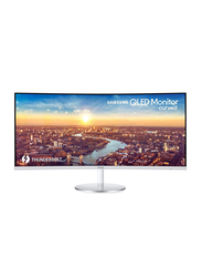 Samsung 34-inch Thunderbolt Curved LED Monitor, LC34J791, White
