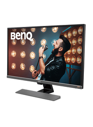 BenQ 32 Inch LED Video Enjoyment Monitor with Eye-care Technology, EW3270U, Metallic Grey