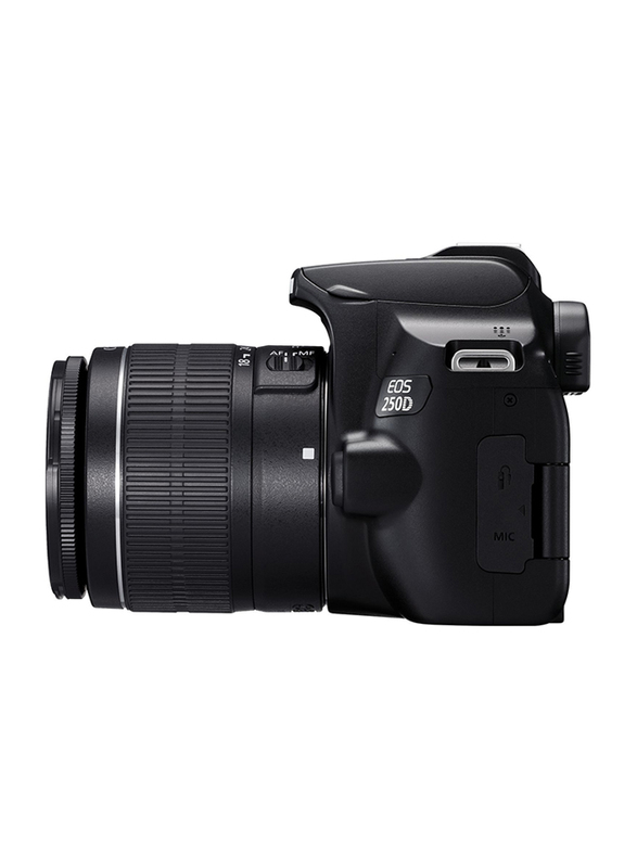 Canon EOS 250D DSLR Camera with EF-S 18-55mm f/3.5-5.6 III Lens, 24.1MP, 4K, Black