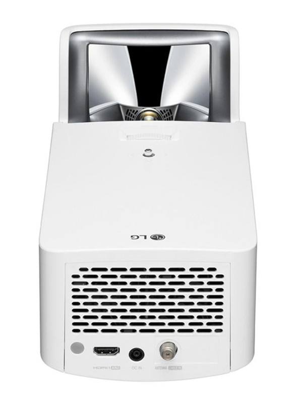 LG Ultra Short Throw FHD LED Wireless Laser Projector, 1500 Lumens, Built-in Speaker, White